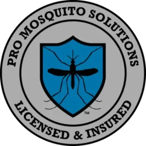 Pro Mosquito Solutions round logo highlighting expert mosquito, tick, and rodent control services in Rhode Island and Southeastern Massachusetts.