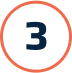 The number 3 as part of the Pro Mosquito Solutions theme, symbolizing a trifecta of safety, reliability, and effectiveness in pest control services for Rhode Island.