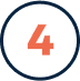 The number 4 as part of Pro Mosquito Solutions theme, representing year-round pest control for all four seasons in Rhode Island.