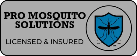 Pro Mosquito Solutions logo representing expert mosquito, tick, ant, and rodent pest control services in Rhode Island.