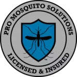 Pro Mosquito Solutions round logo highlighting expert mosquito, tick, and rodent control services in Rhode Island and Southeastern Massachusetts.