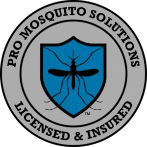 Pro Mosquito Solutions round logo highlighting expert mosquito, tick, and rodent control services in Rhode Island and Southeastern Massachusetts.