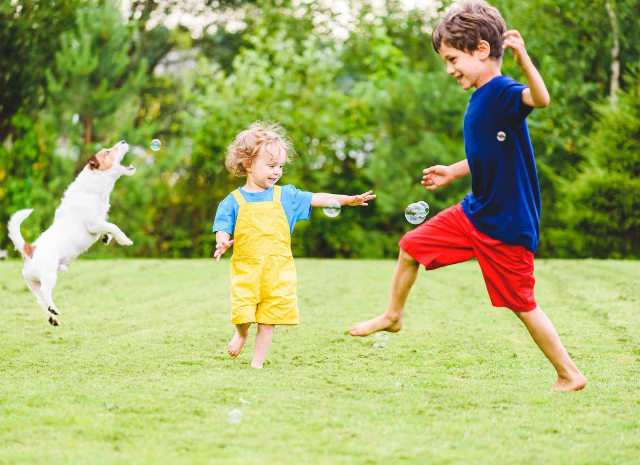 Kids enjoying a mosquito- and tick-free backyard, thanks to Pro Mosquito Solutions pest control services, for safe outdoor play.