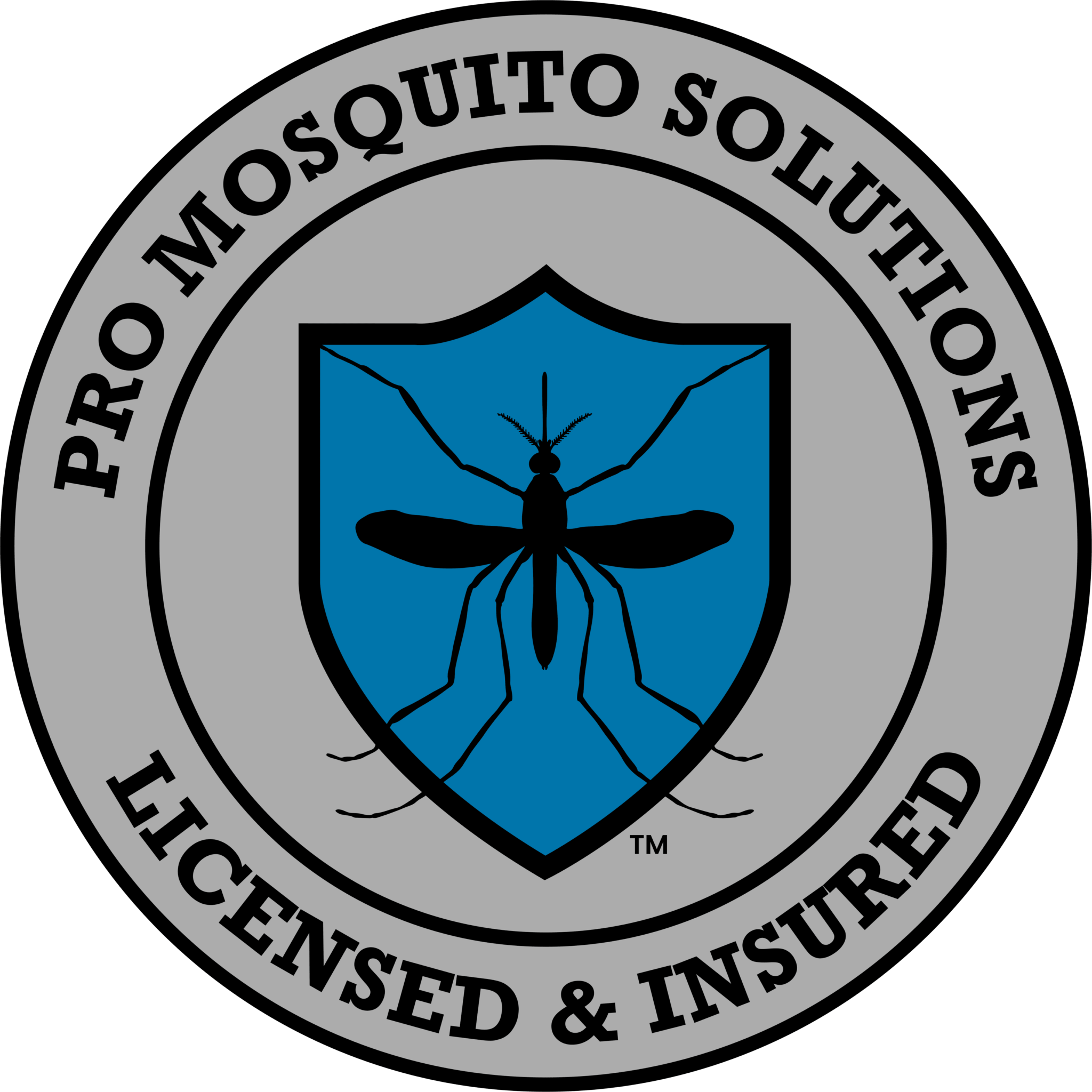 Pro Mosquito Solutions logo, symbolizing expert mosquito control services for a pest-free summer experience in Rhode Island.