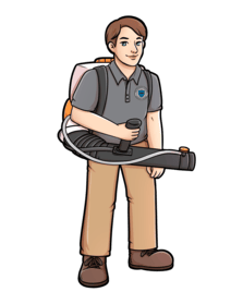 Pro Mosquito Solutions mascot promoting barrier spray service for mosquito and tick control, ensuring pest-free outdoor spaces in Rhode Island and Southeastern Massachusetts.