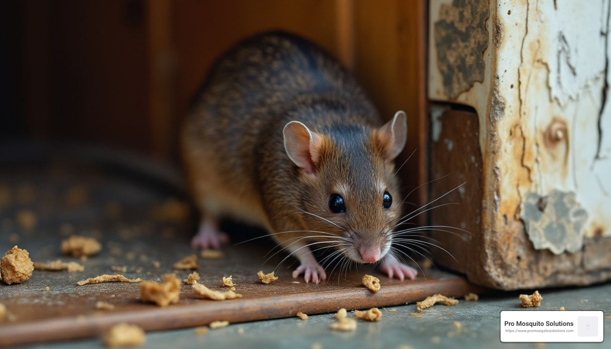 Image for blog post about rodent problems, highlighting Pro Mosquito Solutions approach to effective rodent control for homes and businesses.