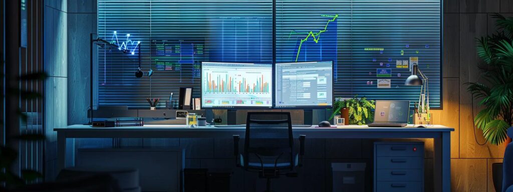 a sleek urban pest control office featuring a modern desk with detailed charts comparing mosquito and tick populations, illuminated by focused overhead lighting, conveys the urgent need for comprehensive vector management strategies in public health.