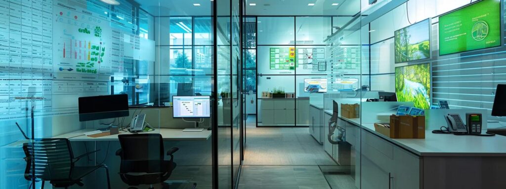 a sleek, modern pest control office features advanced mosquito treatment equipment prominently displayed against a backdrop of technical diagrams and pest control strategies, emphasizing innovative solutions tailored for urban homeowners.